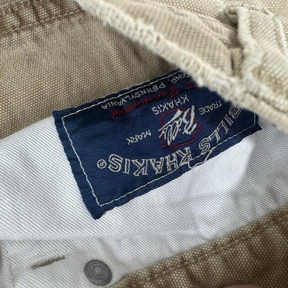 Bills Khakis Weathered Canvas USA rugged 5 Pocket Standard fit 34 (FLAWS) - Picture 16 of 16